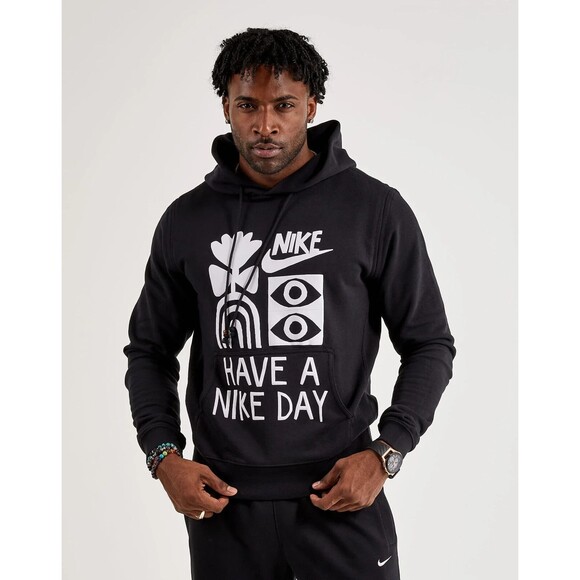Nike Have A Nike Day Hoodie Black/White Size S, M, L, XL